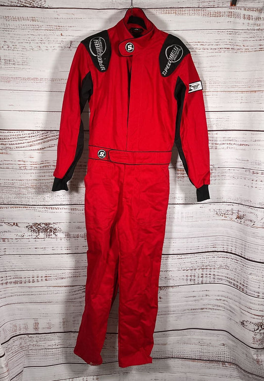 Speedway Economy One-Piece Racing Suit Red M