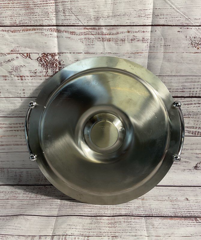 Towle Tray Lauffer Collection Italy Stainless 18/10 Chip And Dip 13.75"