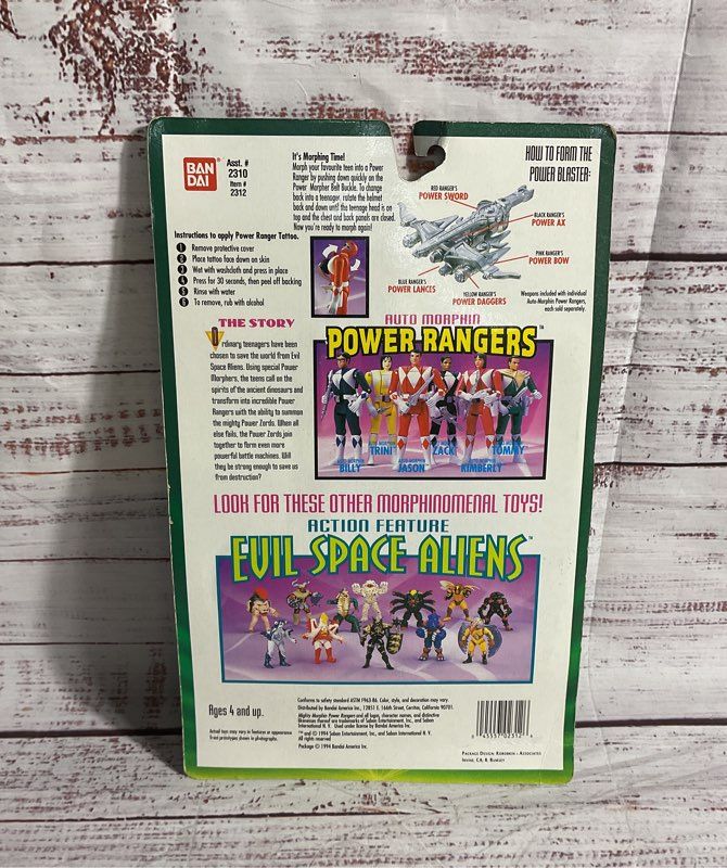 Vintage 1994 Bandai Auto Mighty Morphin Power Rangers Pink Ranger Kimberly