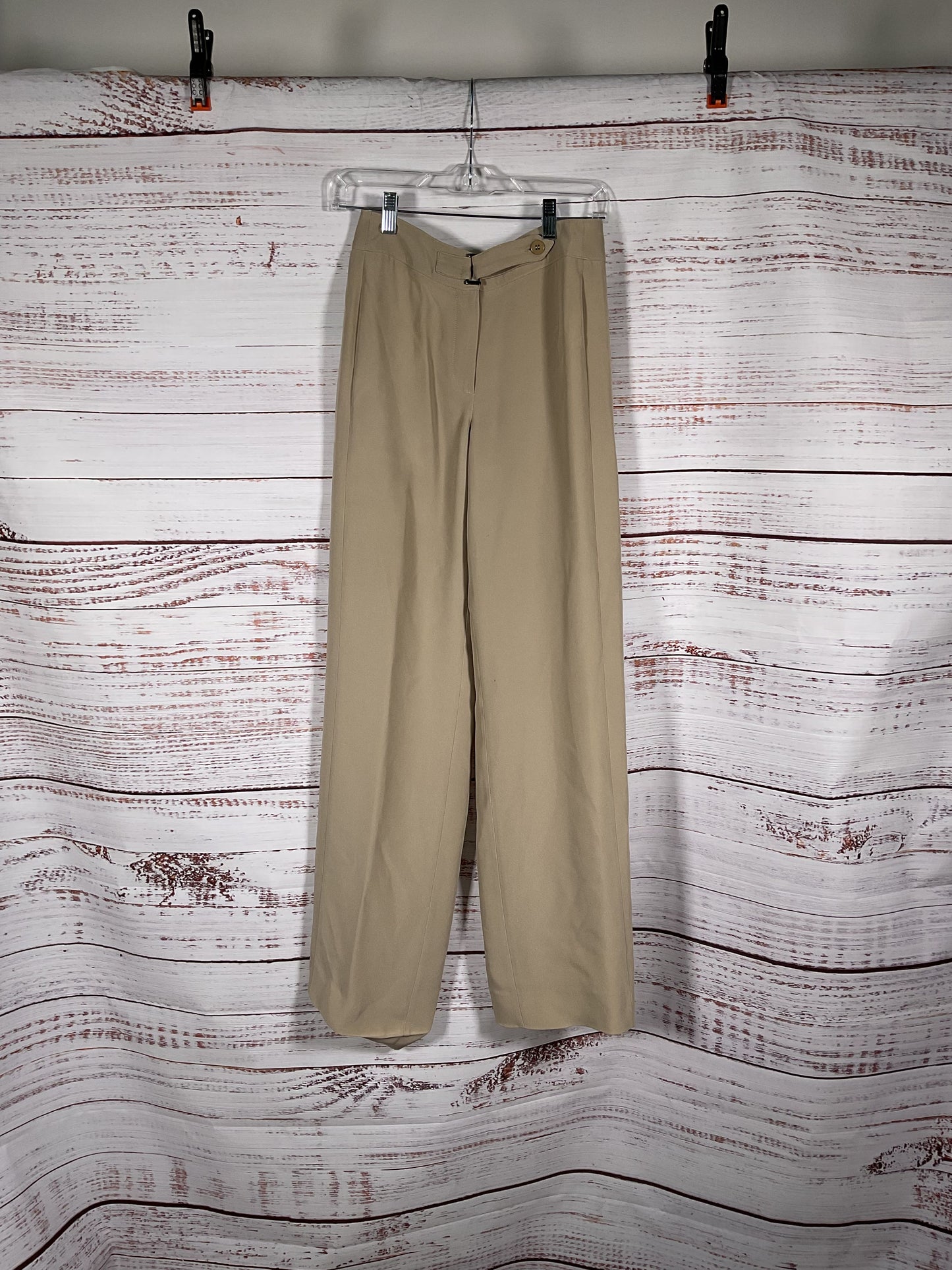 Armani Collezioni Women's Beige Pants - Size 4