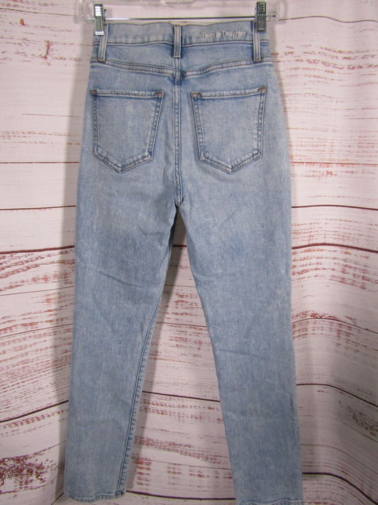 Favorite Daughter Women's Distressed Blue Denim Jeans Size 24