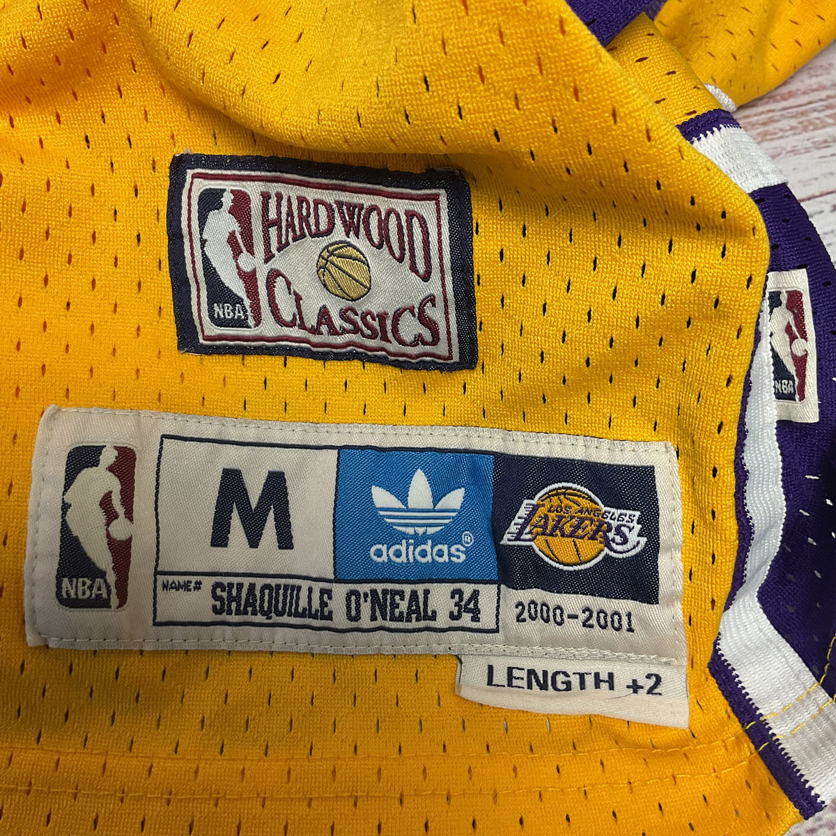 Shaq O'Neal #34 Hardwood Classics Adidas La Lakers Basketball Jersey Size M