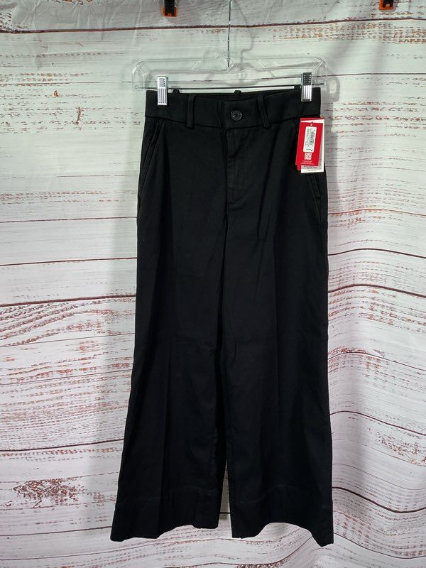 NEW Spanx Women's Supersmooth Stretch Twill Wide-Leg Black Pants Size XS