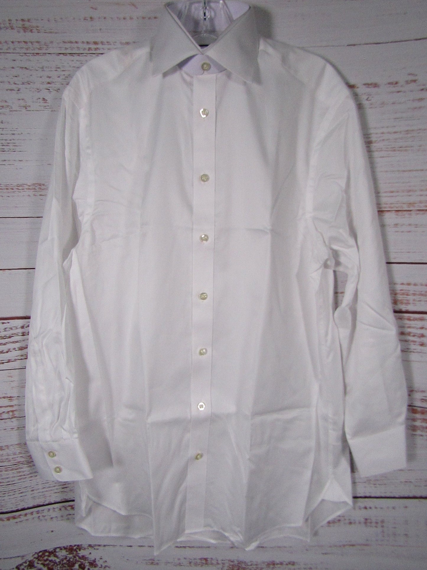 Charles Tyrwhitt White Egyptian Cotton Twill Classic Fit Shirt Size 15.5 / 33in