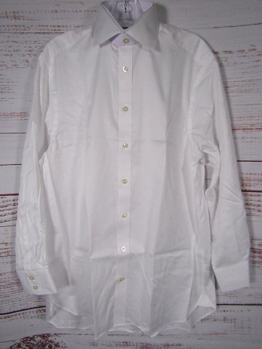 Charles Tyrwhitt White Egyptian Cotton Twill Classic Fit Shirt Size 15.5 / 33in