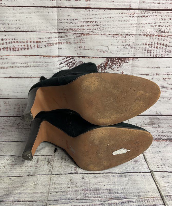 Coach Jemma Suede Ankle Heel Booties Black 8.5