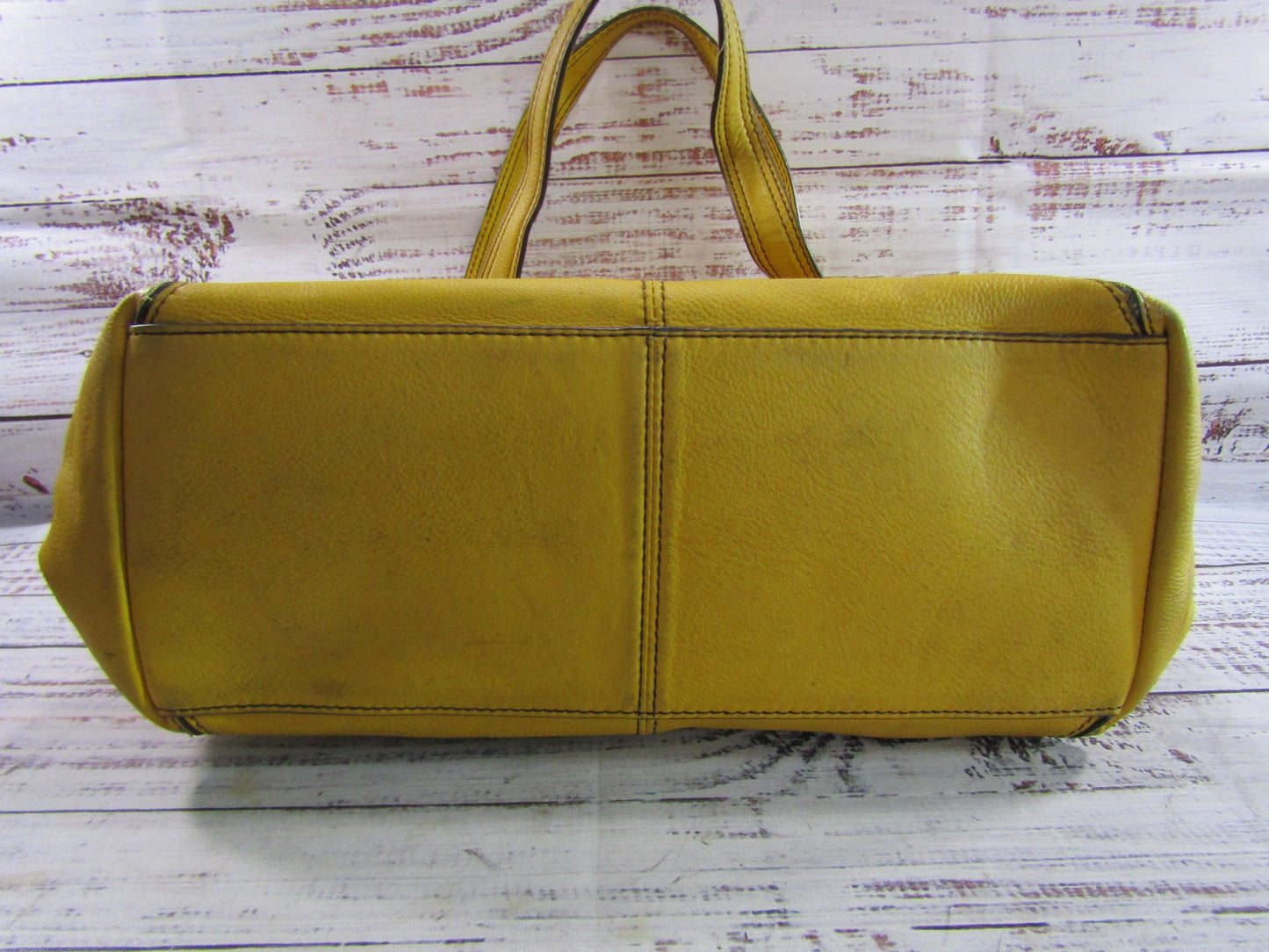 Etienne Aigner Women's Yellow Leather Shoulder Bag