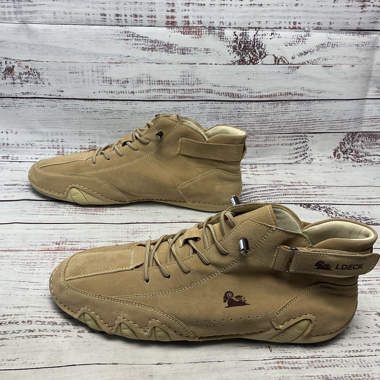L DECK Beige Chukka Boot Men Size 11US 44EU