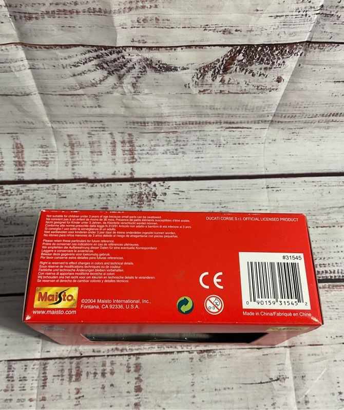 NEW Sealed Maisto 1:18 Ducati Corse Ducati 999 Regis Laconi Diecast 2004