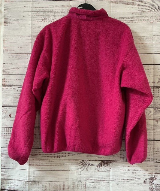 Women's Patagonia Pink Fleece Jacket Size 12