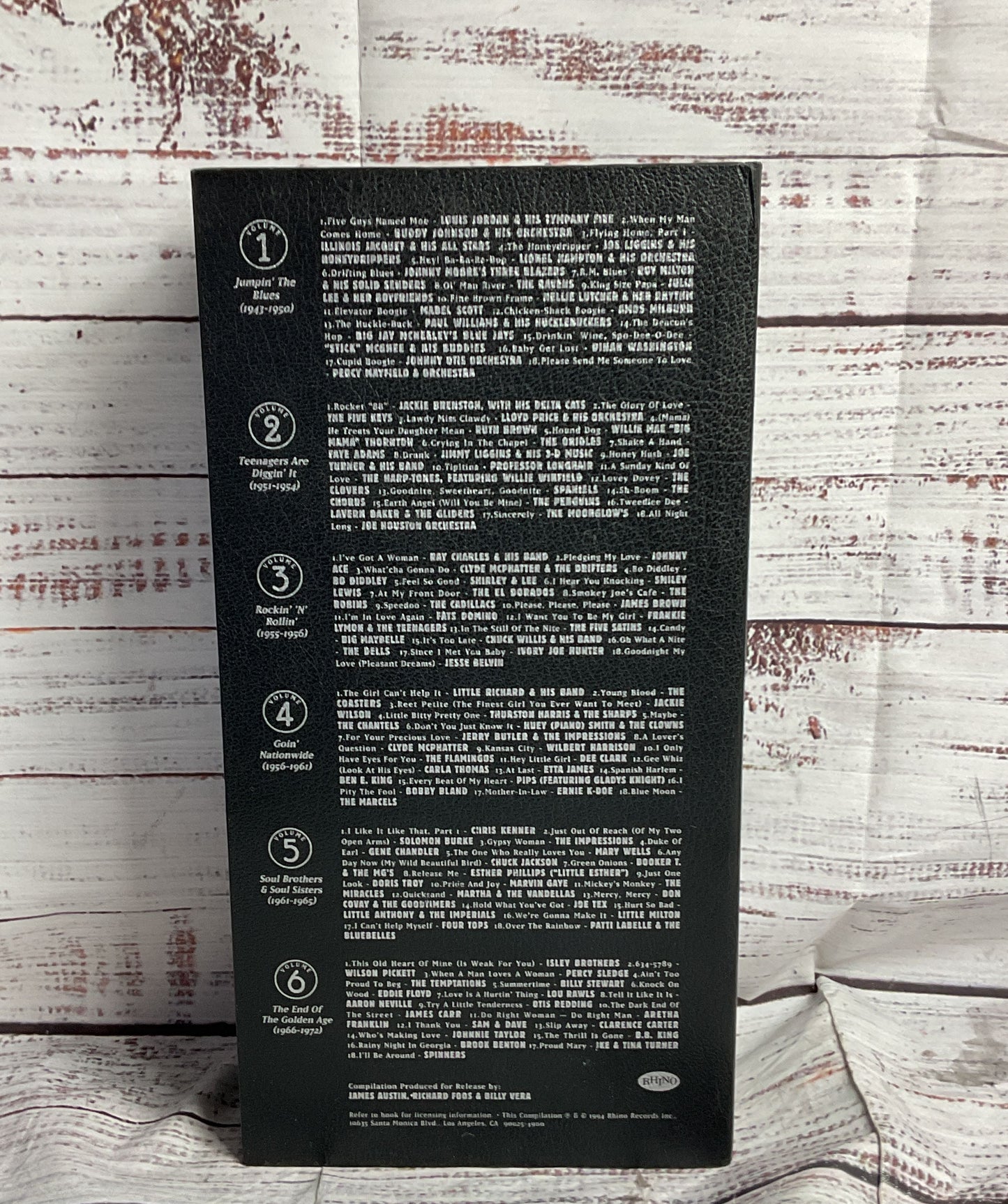The R&B Box 30 Years of Rhythm & Blues 6 CD Box Set 1993 Rhino Records