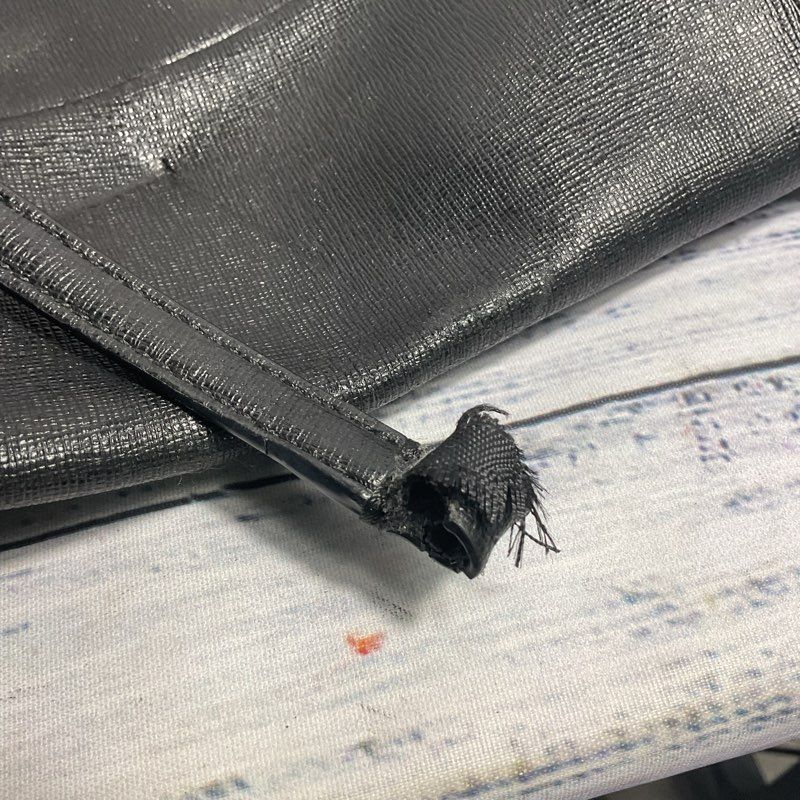 Coach NorthSouth City Tote Black Crossgrain Leather Purse #23821