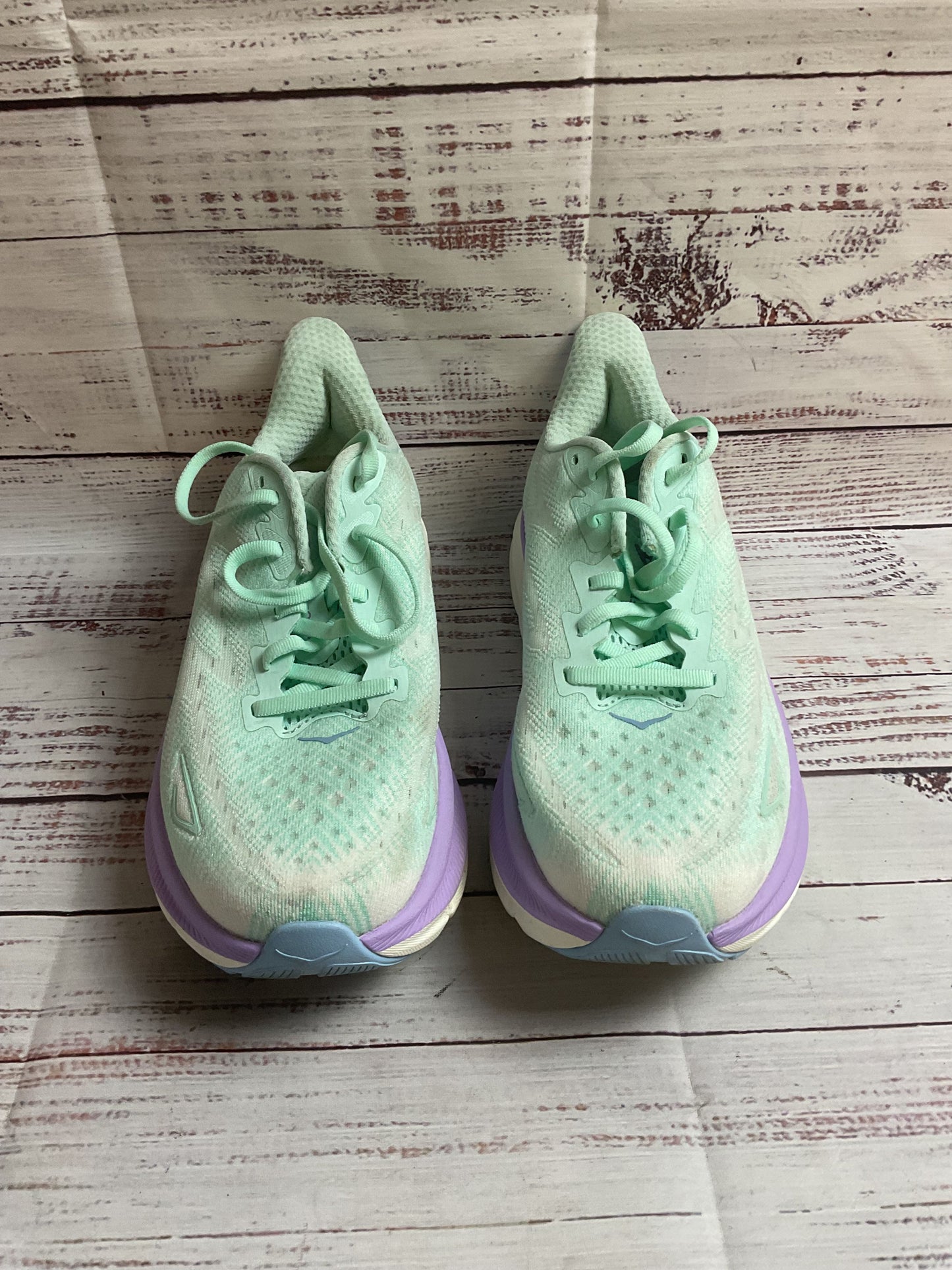 Hoka Clifton 9 Seafoam Sneakers Athletic Shoe Women 8