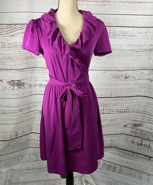 Women's Diane Von Furstenberg Magenta Wrap Dress Size 4