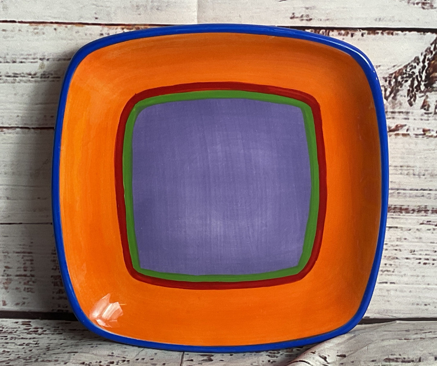 Dansk Caribe Set of 4 Bread Plates Multicolor