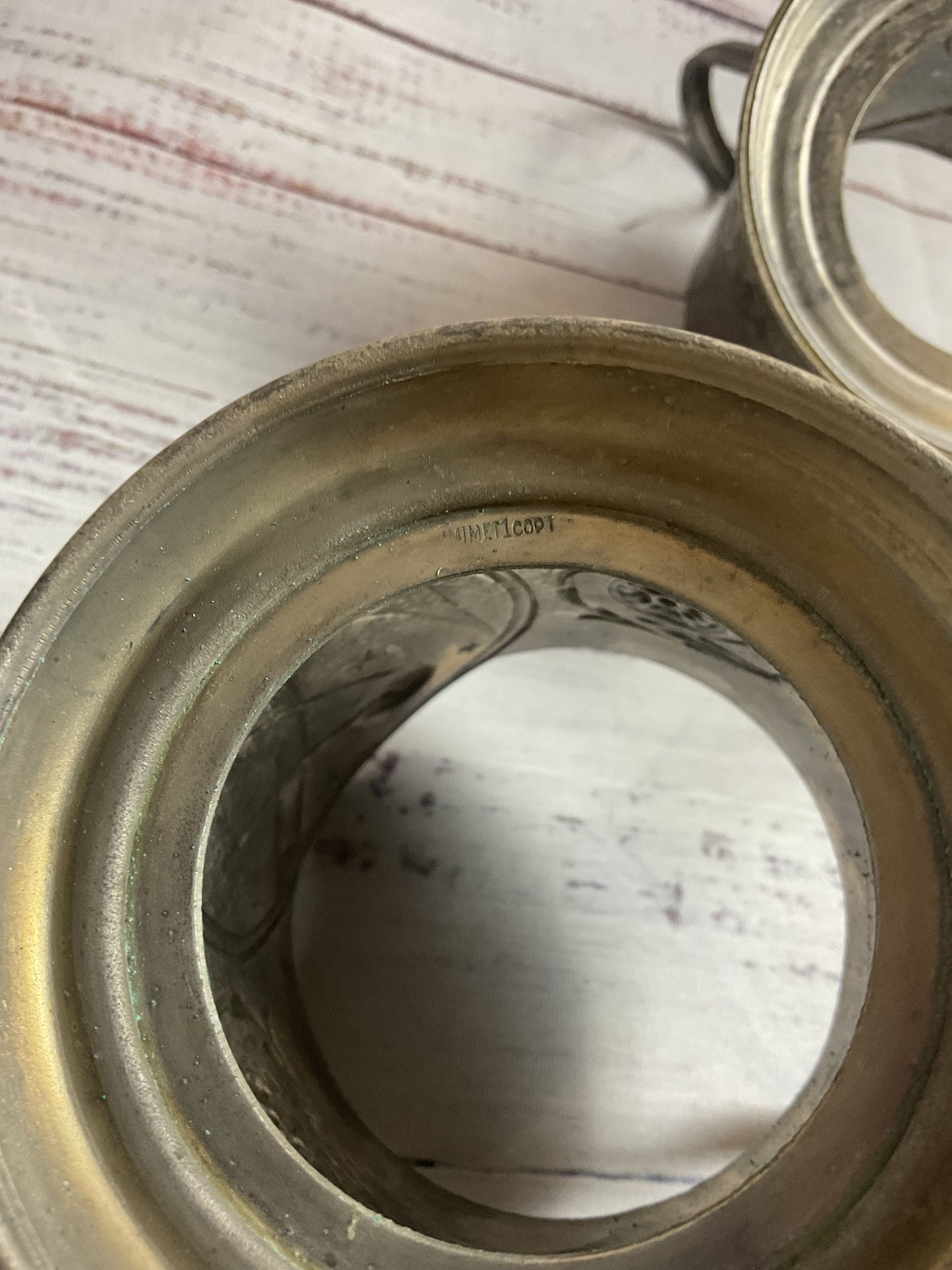Giommet Pair Of Russian Tea Holder Cups Silverplated