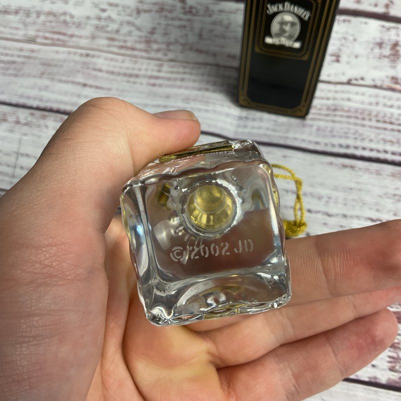 NOB Jack Daniels Gold Medal Crystal Bottle 4" Christmas Tree Ornament