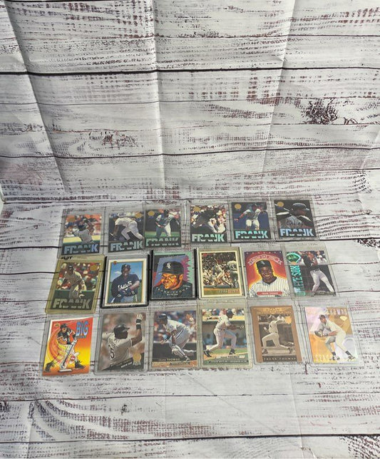 Vintage Lot Of 18 Frank Thomas Mlb Trading Cards