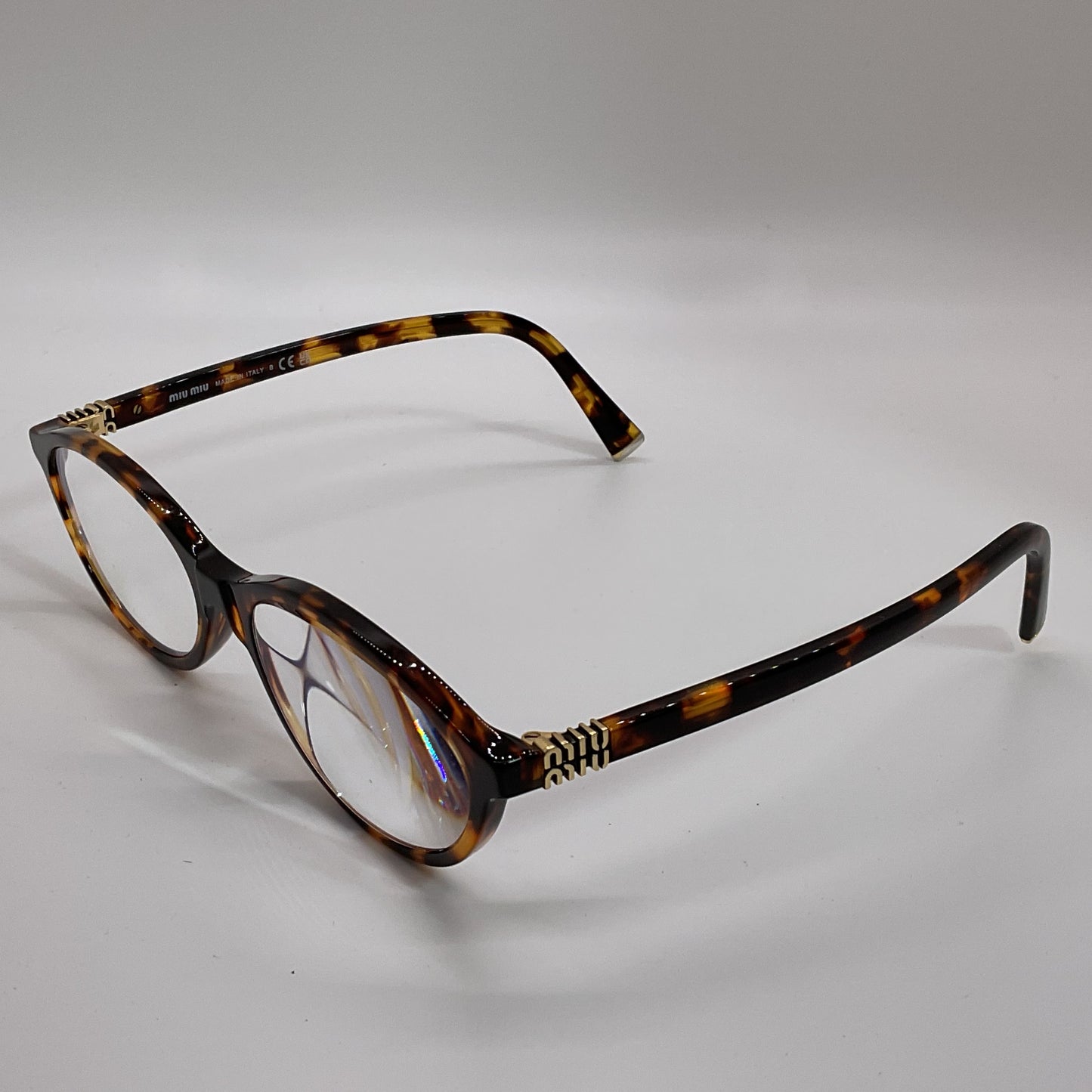 MIU MIU VMU-09X VAU-101 Women's Tortoise Eyeglasses-54[ ]17 140 (FRAMES ONLY)
