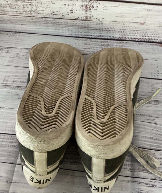 Men's Nike SB Blazer High Jackie Robinson Gray And White Sneakers Size 9.5