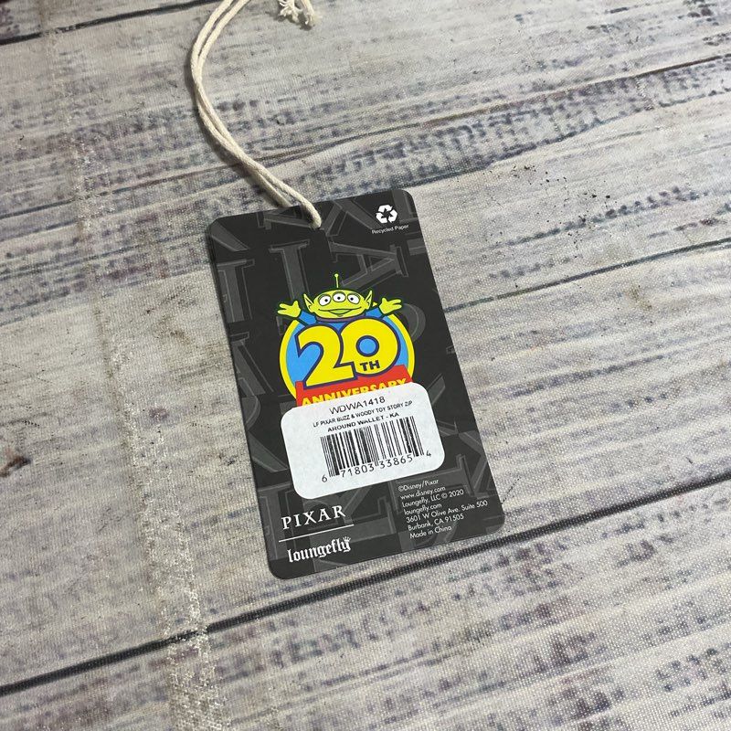 NWT Loungefly Disney Toy Story 20th Anniversary Buzz & Woody Zipper Wallet 2020