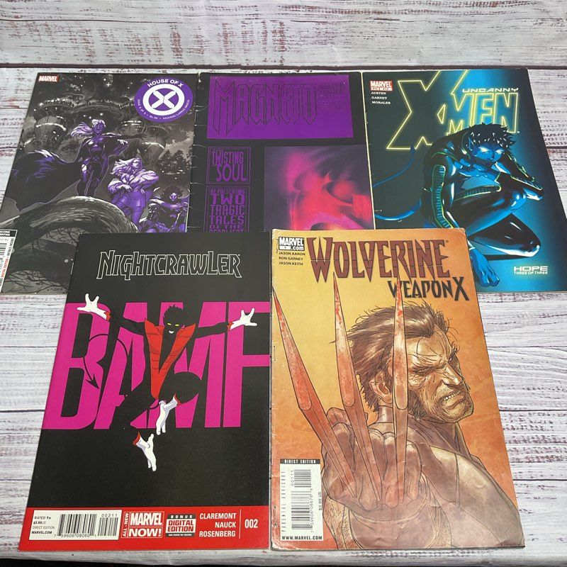 11 Pc. Mixed X Men Comic Lot Magneto Wolverine Nightcrawler Astonishing