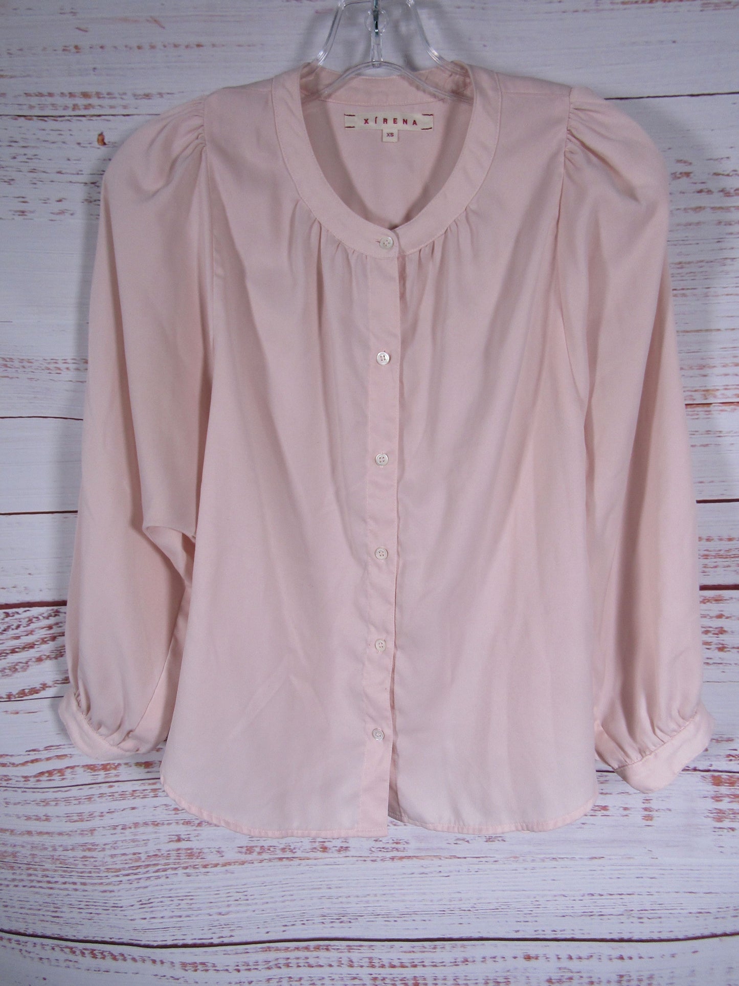 XiRENA Fabienne Women's Pink Long Sleeve Blouse Size XS