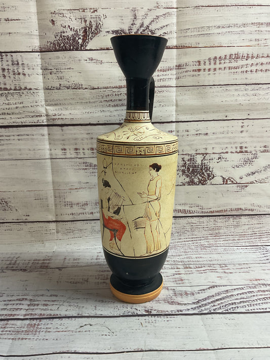 Hand Painted Ancient Greek Reproduction Pitcher Vase
