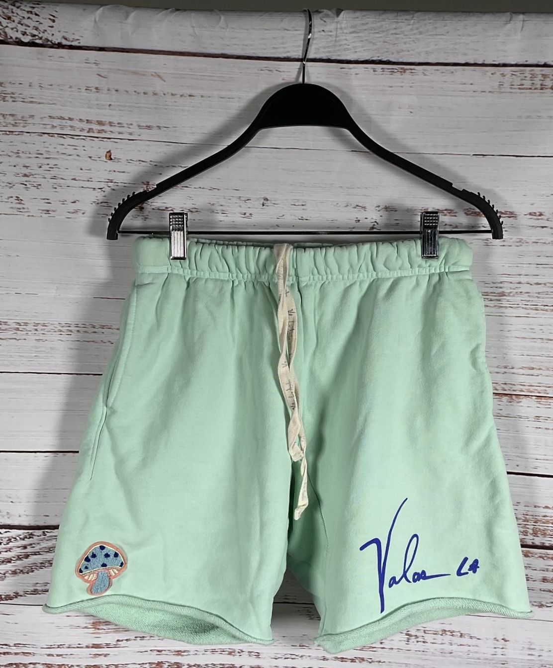 Valas Mint Green Coastal Sweat Shorts - Size Extra Small