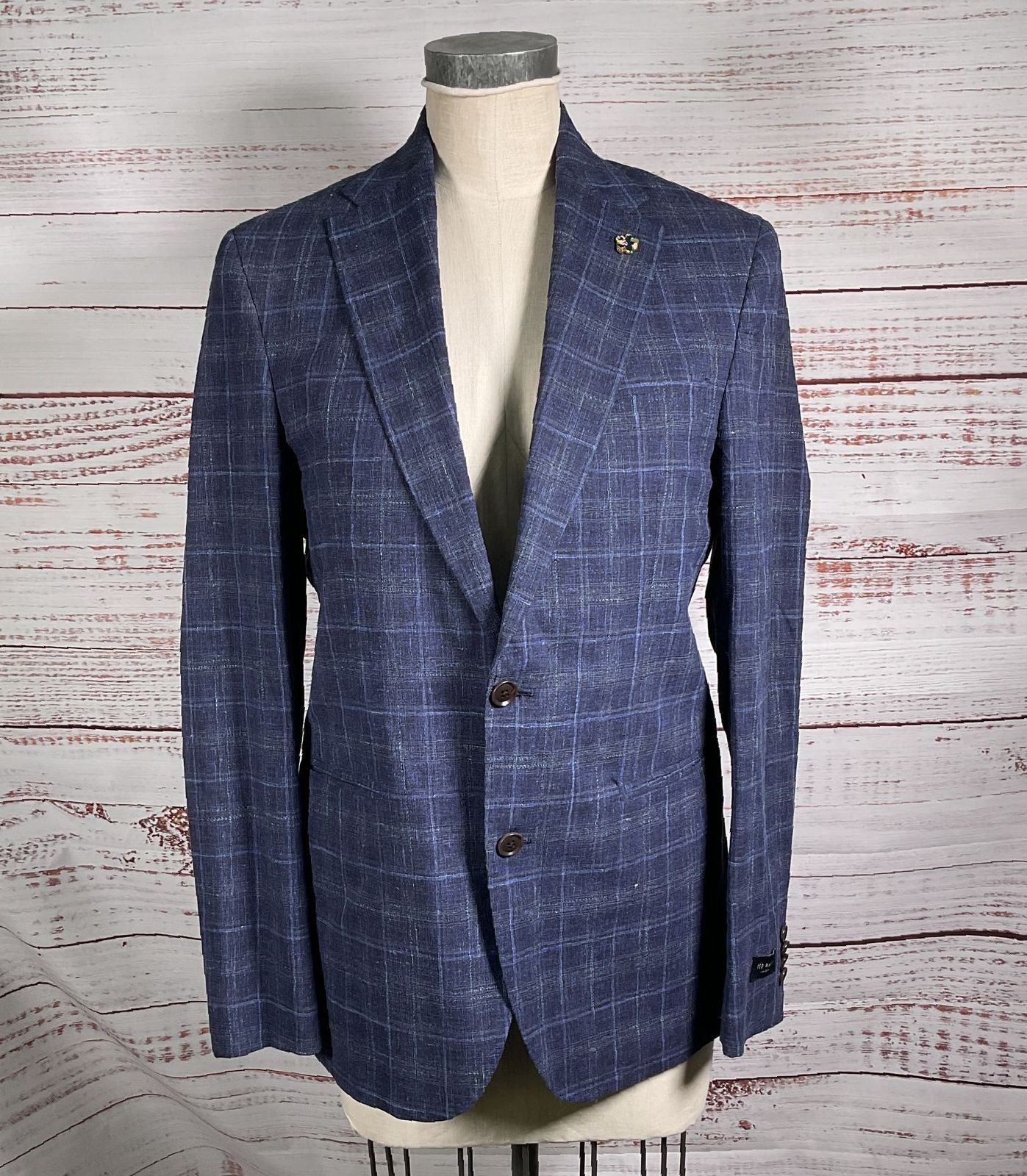 Ted Baker Drydenj Single Breasted Suit Jacket Navy 40R
