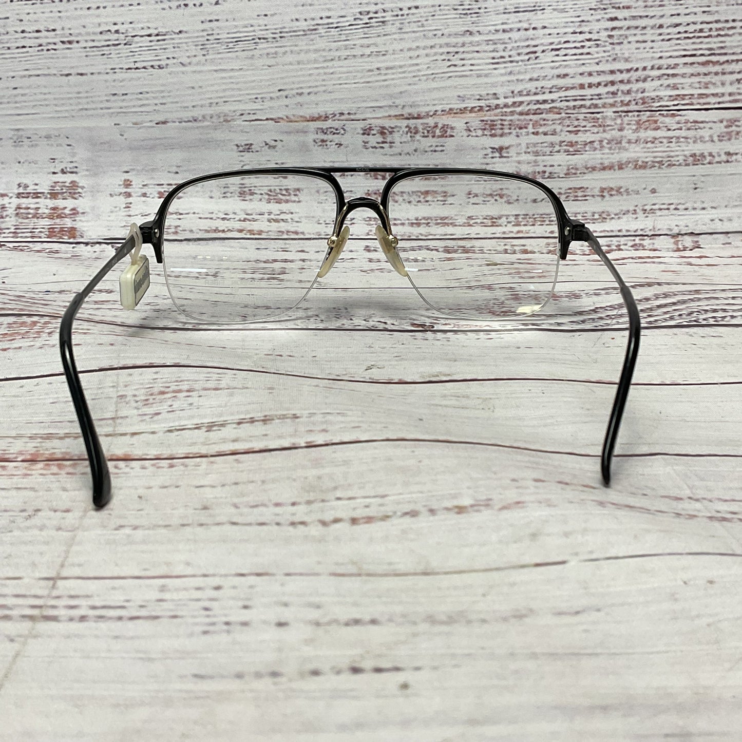 Pierre Cardin CF-1-2 Black Frame Glasses No Prescription Lens - Size 58 16
