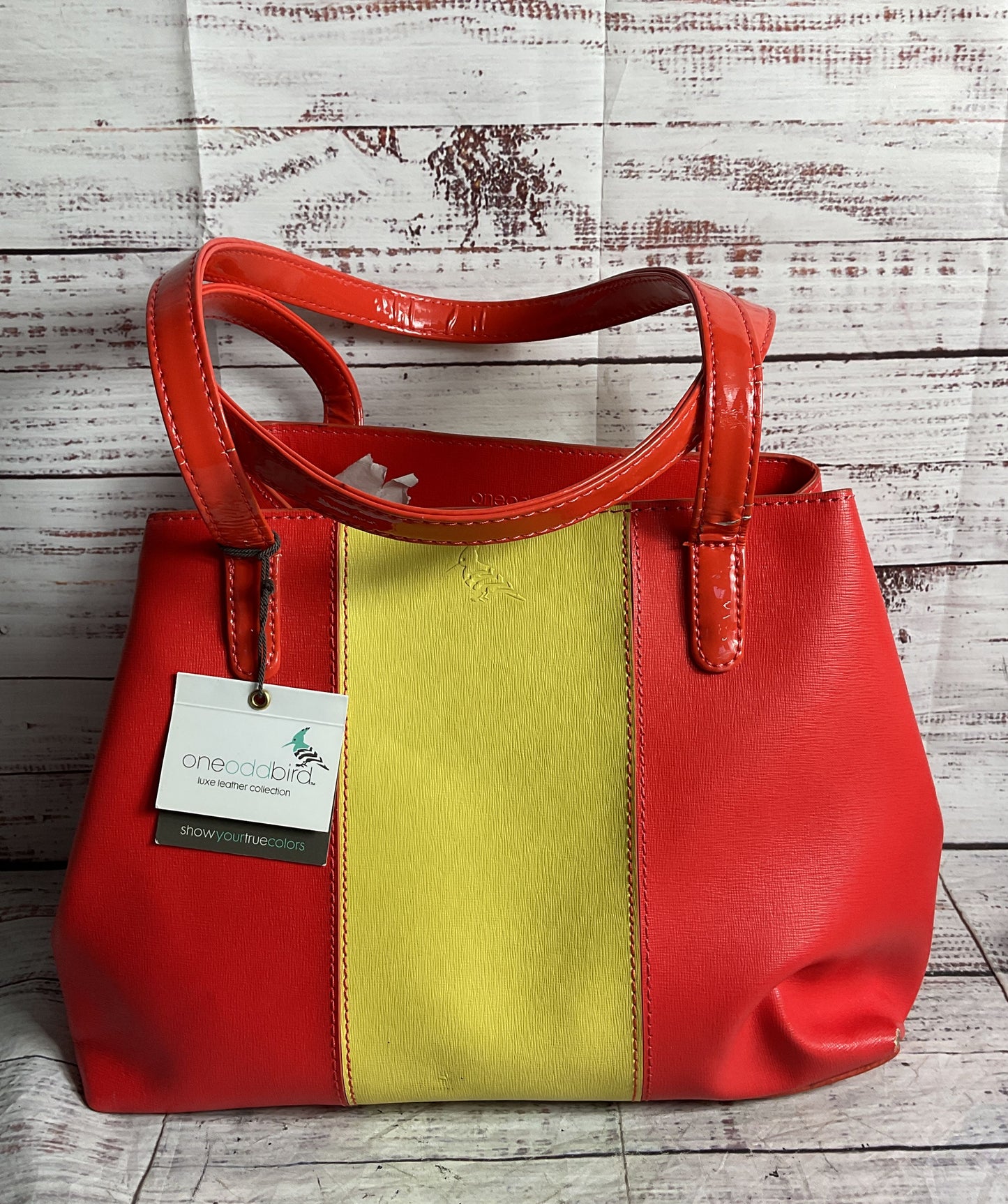 Oneoddbird The Lorikeet Saffiano Leather Handbag Multicolor