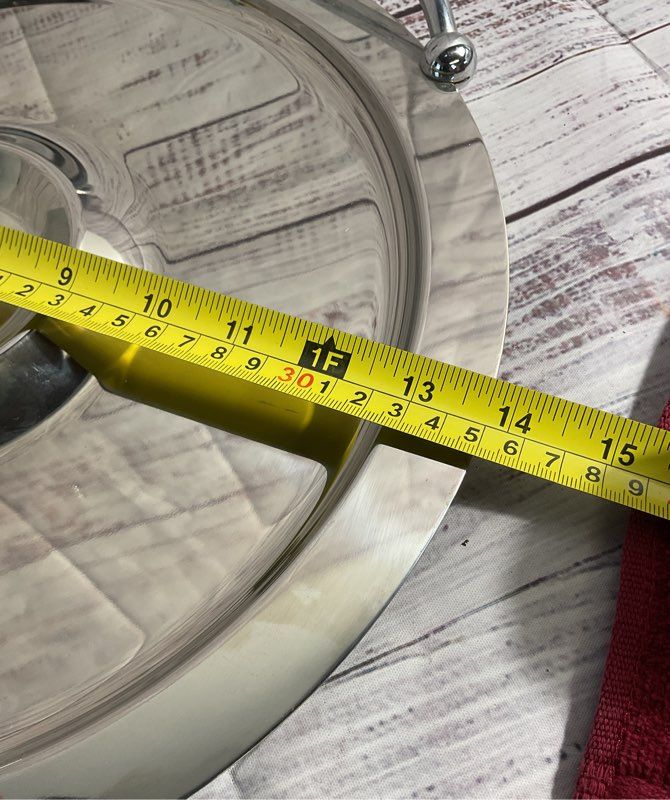 Towle Tray Lauffer Collection Italy Stainless 18/10 Chip And Dip 13.75"