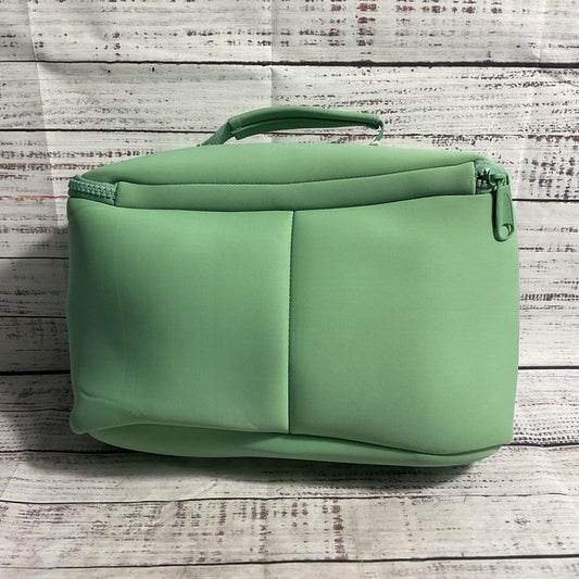NWT Kusshi Green Neoprene Train Case Makeup Bag