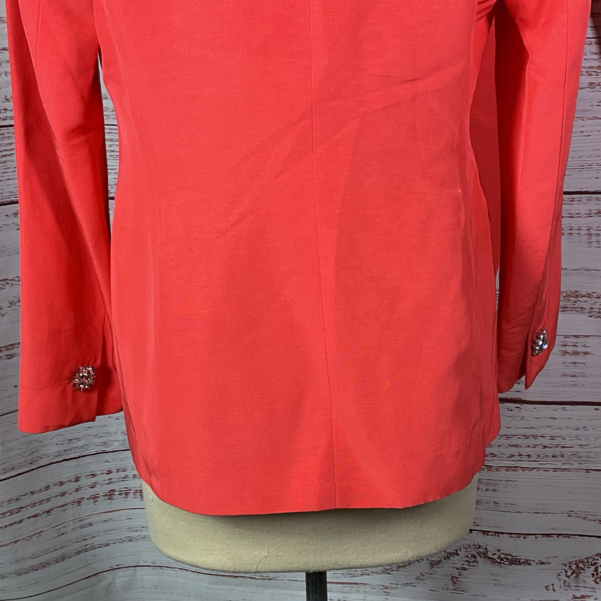 ESCADA Women's Coral Rhinestone Accents Suit- SZ 38/ 8 US