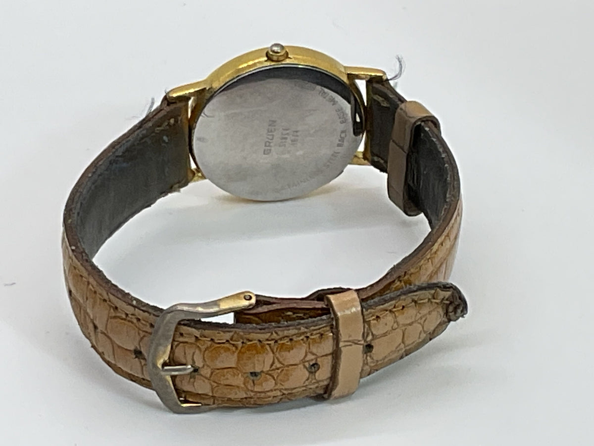 VTG. GRUEN Precision Women's Gold Tone Watch- WORKS GREAT!!!!