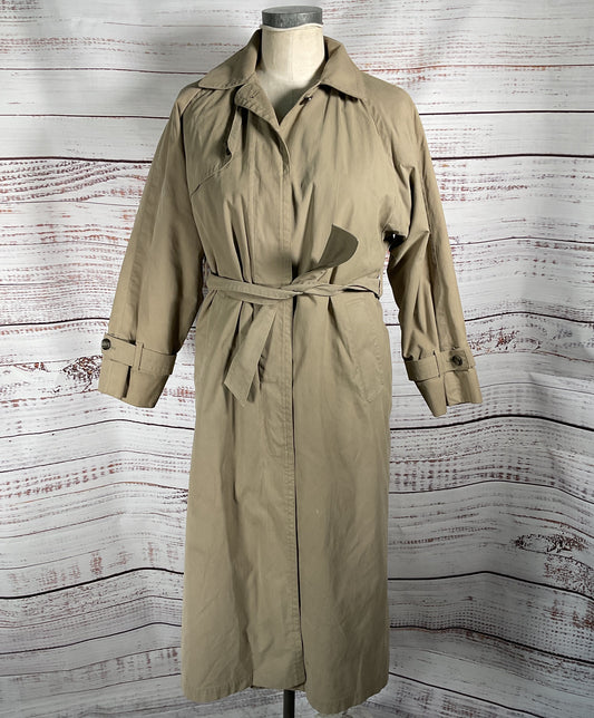 London Fog Vintage Tempo Europa Padded Trench Coat Beige 4P