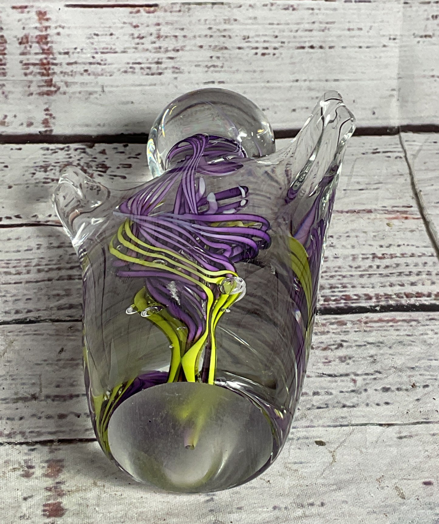 Schmidt Rhea Glass Studio Joy of Life 6.5" Glass Sculpture Multicolor