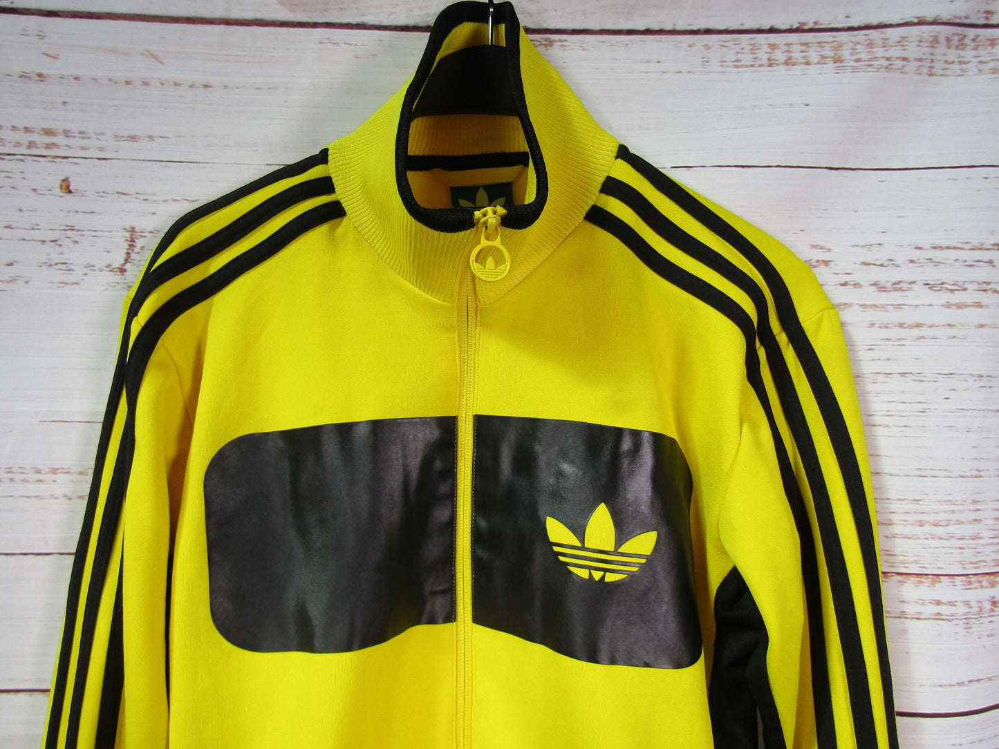 Adidas Firebird Men's Yellow & Black Full Zip Jacket Size S
