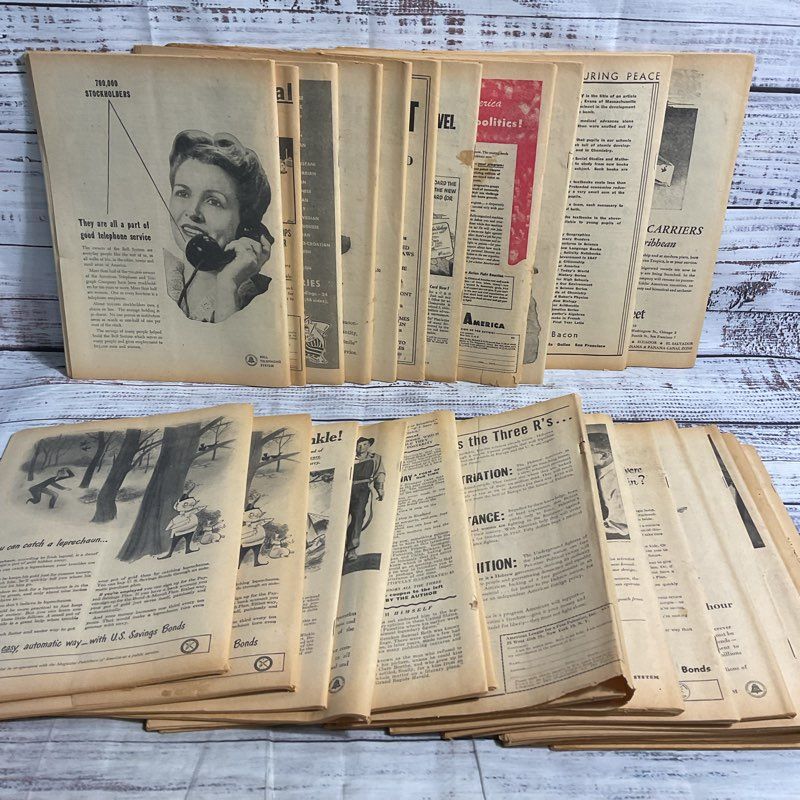 Lot Of 28 Vintage New Republic Magazines 1946-1947 (Incomplete)