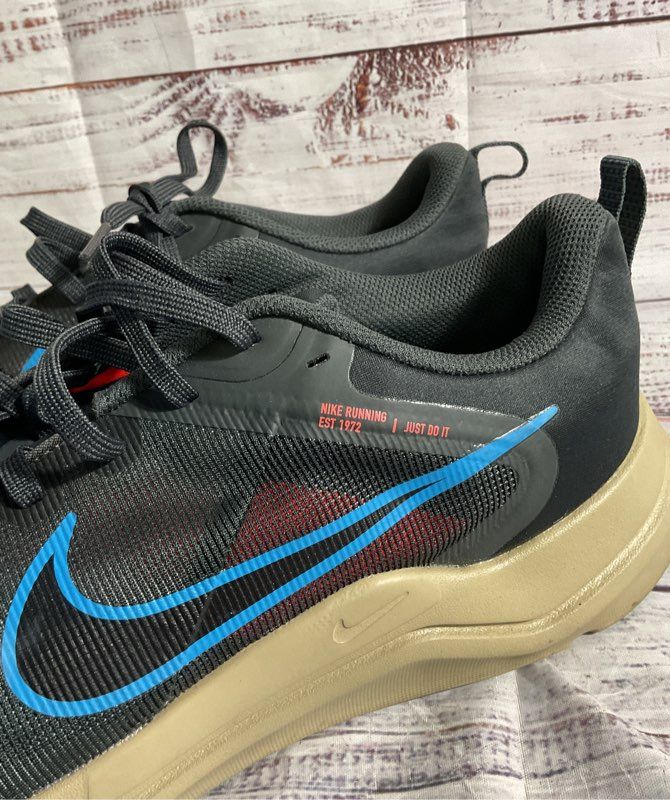 Nike Downshifter 12 Men's Running Shoes Size 12 Dark Grey Laser Blue DD9293-008