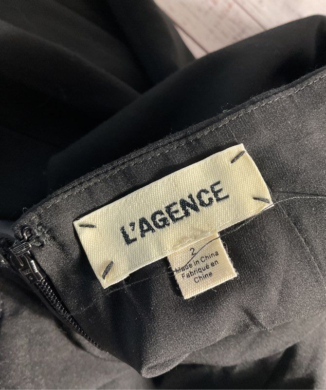 Women's L'AGENCE Black Jumpsuit Polyester Blend Size 2