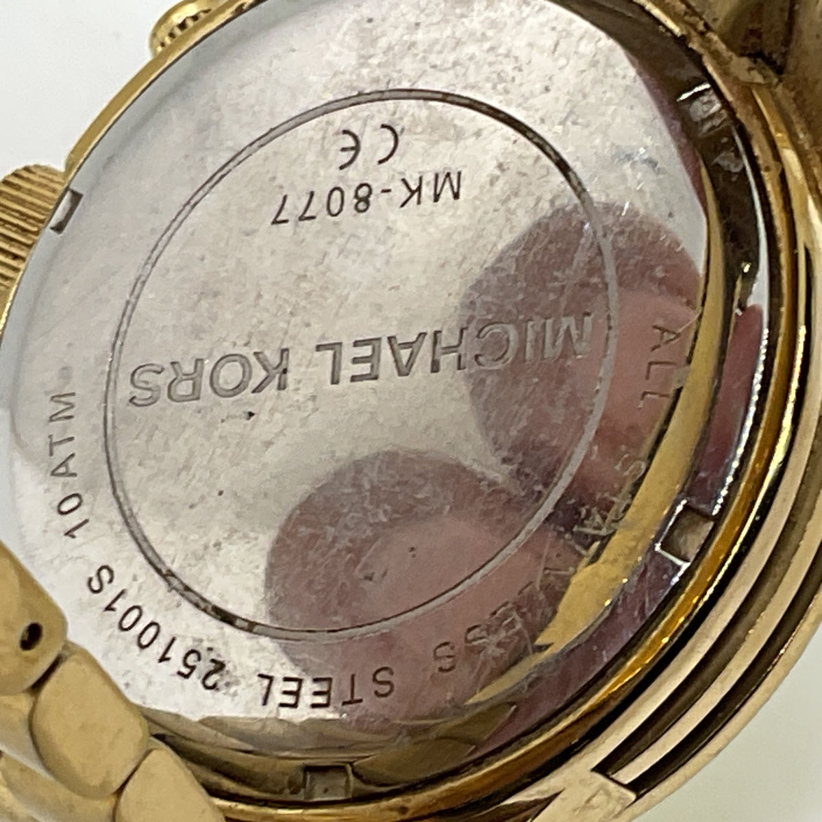MICHAEL KORS MK8077 Men's Gold Tone Chrono Watch - 7"