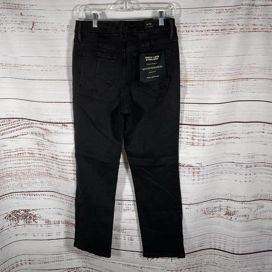 NWT Good American Good Legs Straight Black Denim Jeans - Size 10