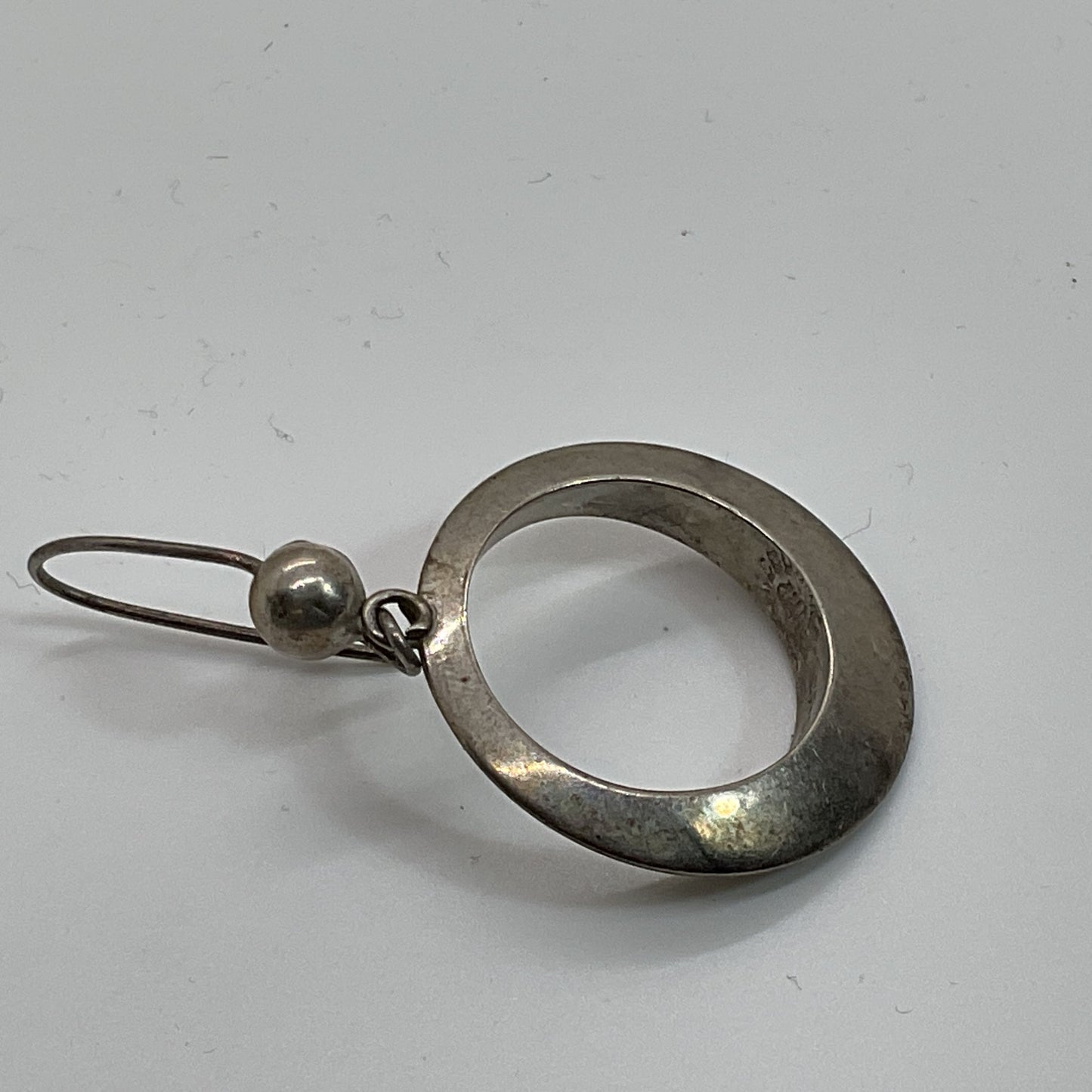 VTG. TAXCO Mexico Sterling Silver 2.25" Dangle SINGLE Earring- 4.63g