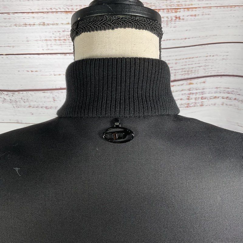 Diesel Gauri Black & Gray Full Zip Jacket Women's Size 38 EU Read Desc.