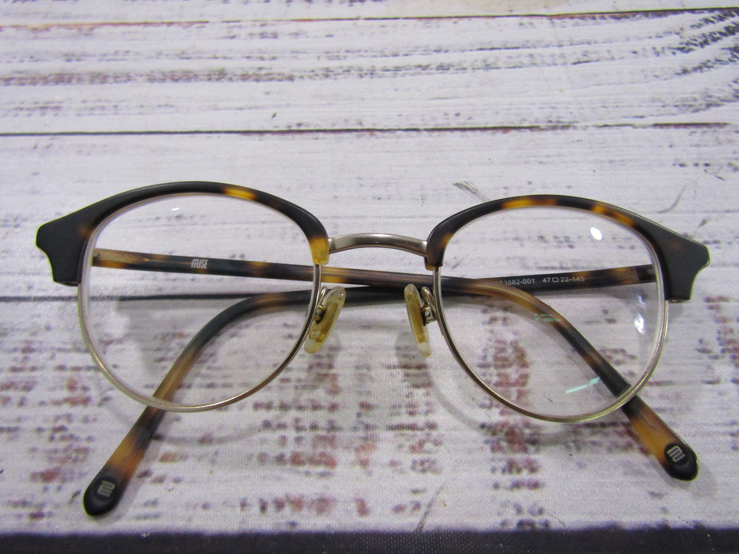 Muse Women's Brown Tortoise Round Eyeglasses Frame