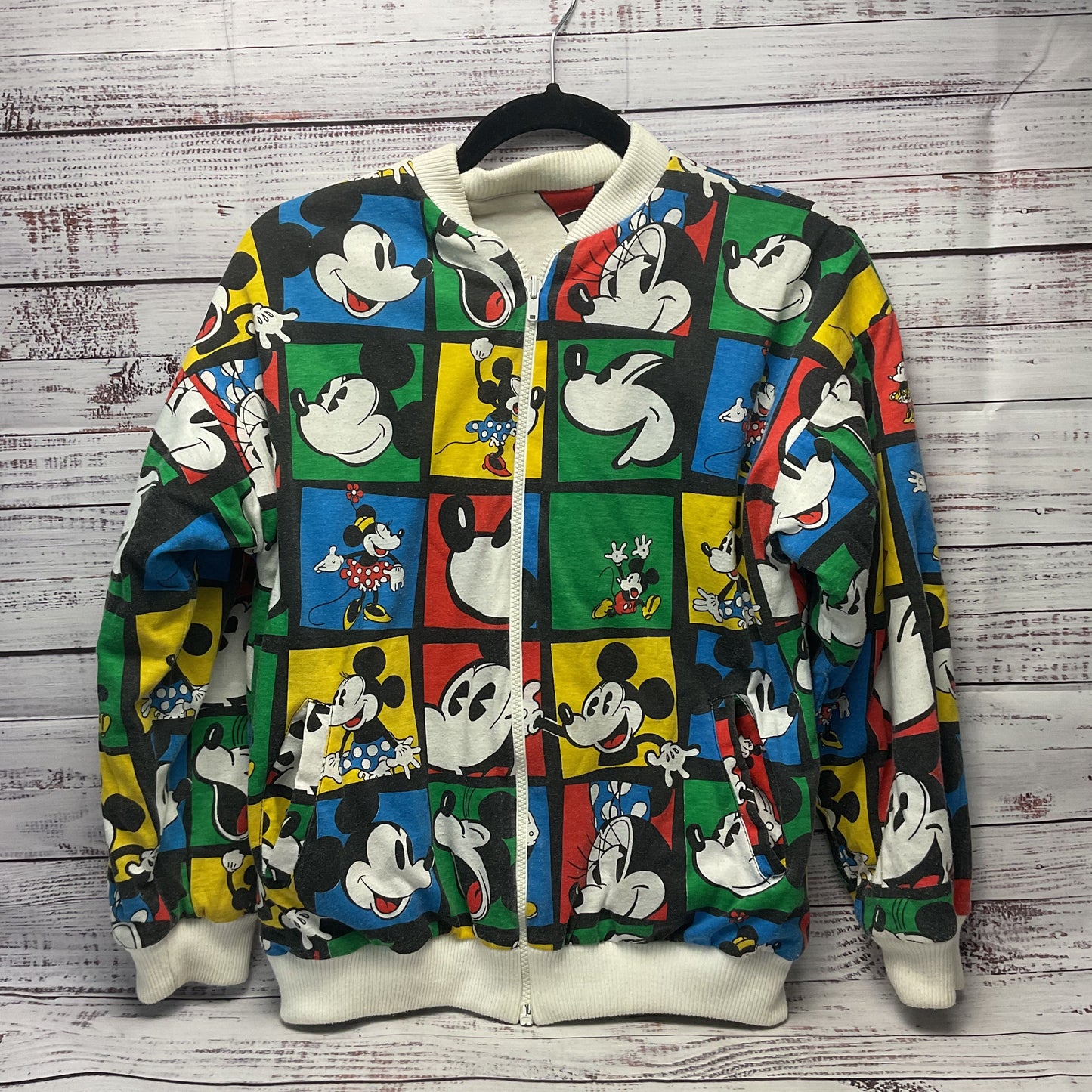 Vintage Disney Mickey Minnie Mouse Reversible Jacket - Size 19"