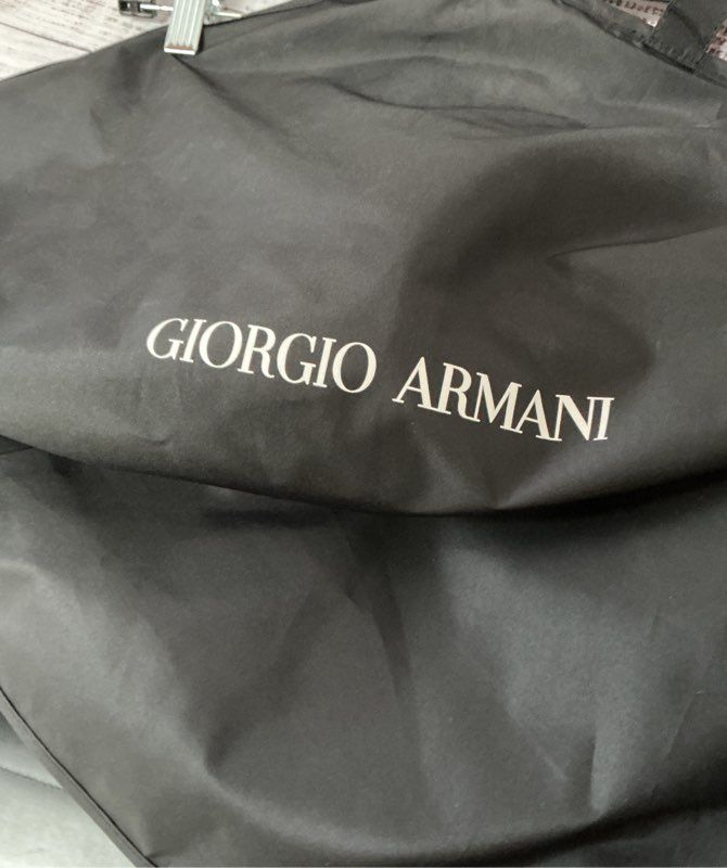 Giorgio Armani Black Nylon Double Handled Garment Bag