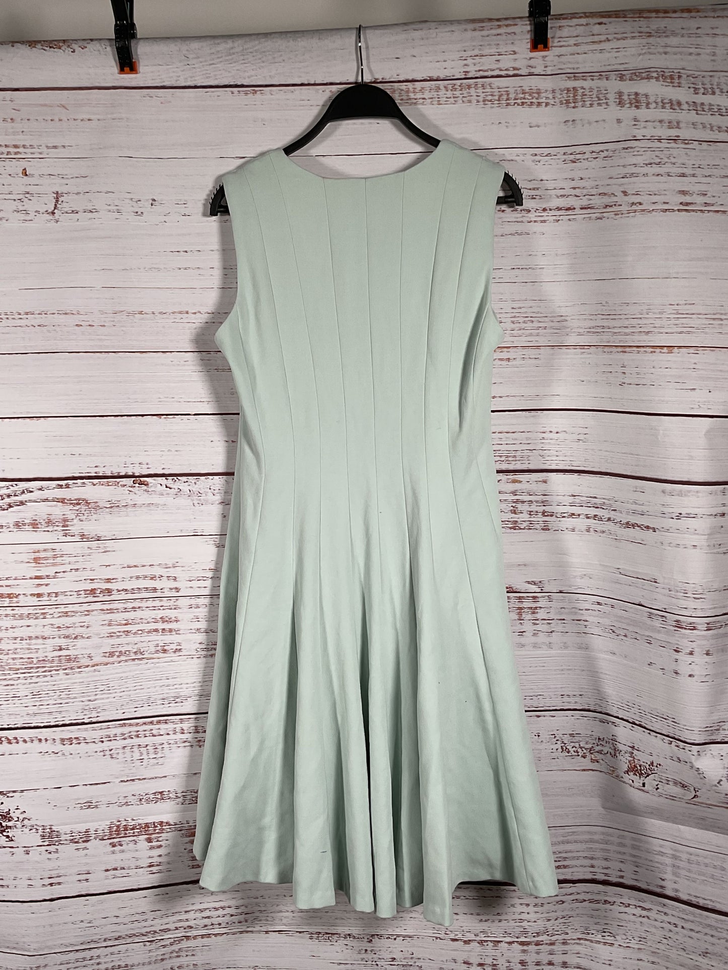 Donna Karen Light Blue Front Zip Dress - Size 8 NWT